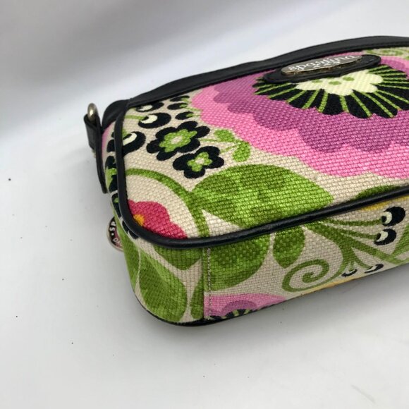 Spartina 449 Ivory Floral Port Passage Crossbody Bag - Picture 7 of 11